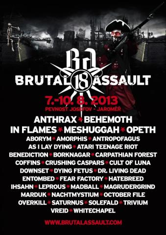 Další příliv kapel na Brutal Assault 2013