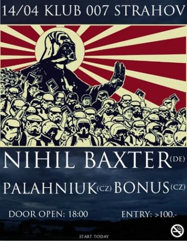 Již zítra Nihil Baxter, Bonus a Palahniuk na Sedmičce!